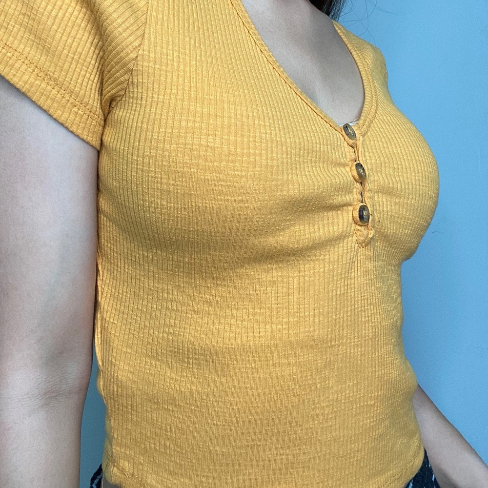 Women Cotton On Solid Ribbed Crop Top